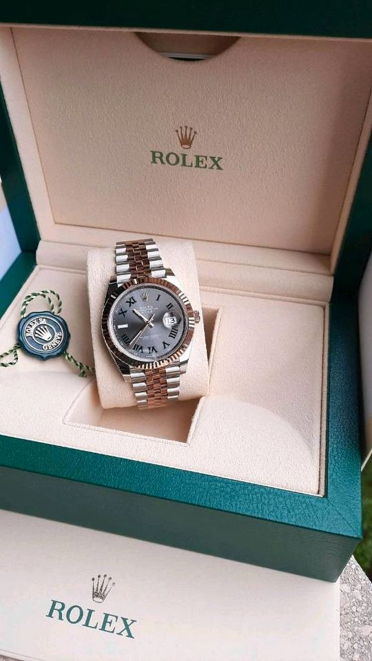 Rolex Datejust 41 Wimbledon/ Ungetragen-New/Edelstahl/Rosegold in Mainz