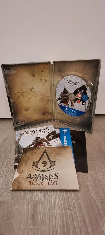 Ps4 Playstion 4 Assassins Creed 4 Black Flag Steelbook in Lübeck