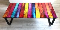 Glastisch, Couchtisch, bunt, 105 x 55cm NEU Hessen - Stadtallendorf Vorschau