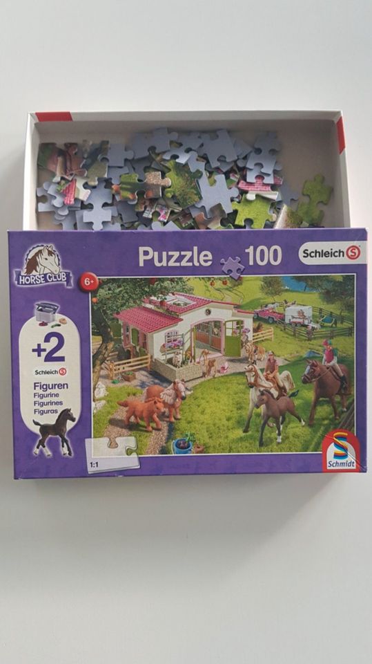 ☆☆☆ Puzzle | 100 Teile | Schmidt / Schleich | Ausritt ☆☆☆ in Sassenburg