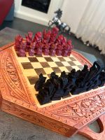 Backgammon Schachspiel Schachbrett Schach aus Bali-Indonesien Wandsbek - Hamburg Bramfeld Vorschau