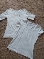 2 schöne basic Shirts weiß Gr.M40, zus. Dresden - Loschwitz Vorschau