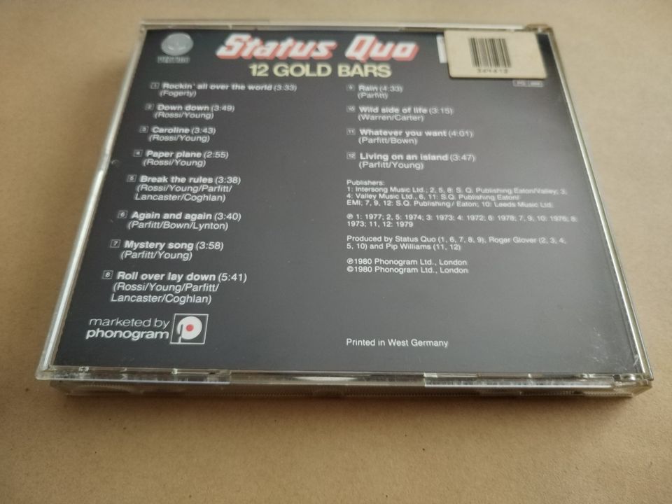 CD Status Quo   12 Gold Bars. in Neustadt b.Coburg