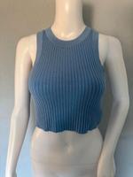 Crop Top/Tank Top gerippt, Gr. S, hellblau Baden-Württemberg - Schorndorf Vorschau