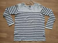 blau weiß gestreifter Pulli, Pullover mit Spitze Gr. XL Berlin - Köpenick Vorschau