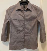 Bluse H&M 38 taupe kariert Dreiviertel Arm Mangel Bayern - Kranzberg Vorschau