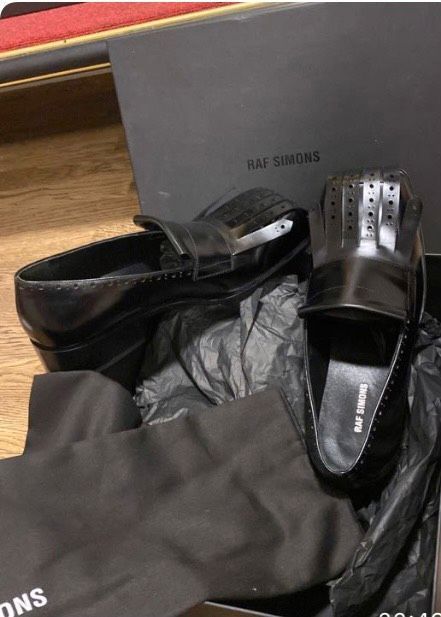 RAF Simons Herren echt Leder Schuhe Schwarz Gr.43 Neu in Essen