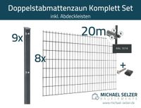 20m Doppelstabmatten Zaun RAL 7016 inkl. Pfosten m. Leiste H: 1m Rheinland-Pfalz - Zweibrücken Vorschau