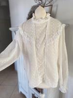 Zara Gr S Boho Bluse neu schön zarte Baumwolle Volant Hessen - Limburg Vorschau