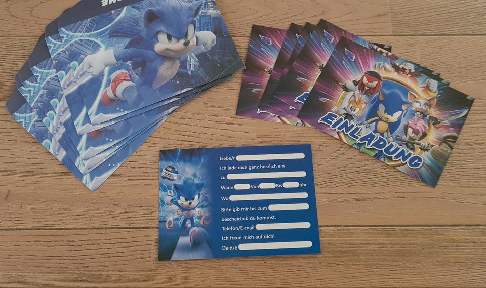 Sonic Einladungskarten Geburtstag * Neu* in Wilhelmshaven