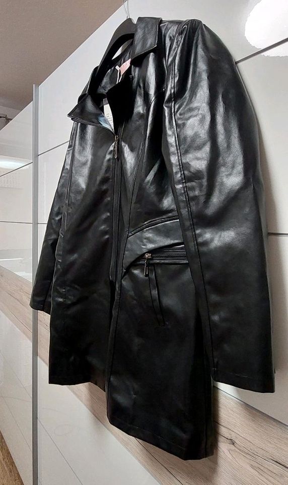 Damen Lederjacke schwarz Größe 48 Jacke in Gera