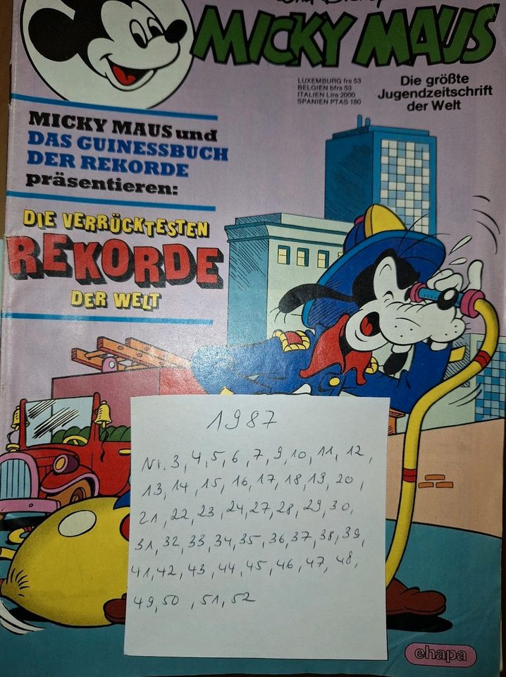 Micky Maus Comics, Jahr 1987 in Berlin