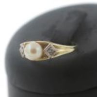 Perle Diamantrosen Ring 585 Gold 14 Kt  Gelbgold Innenstadt - Köln Altstadt Vorschau