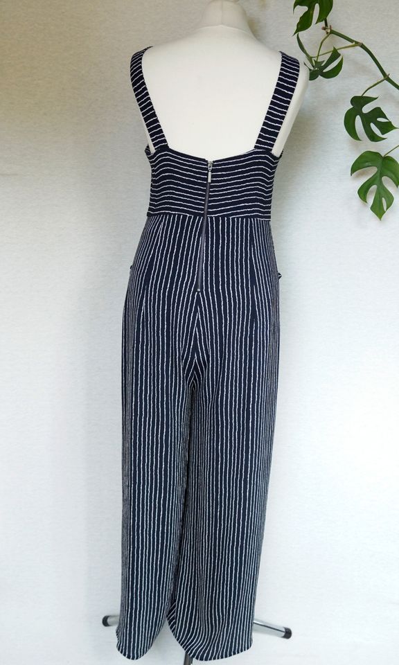 Overall Gr. S Jumpsuit Einteiler Streifen Blau in Siek