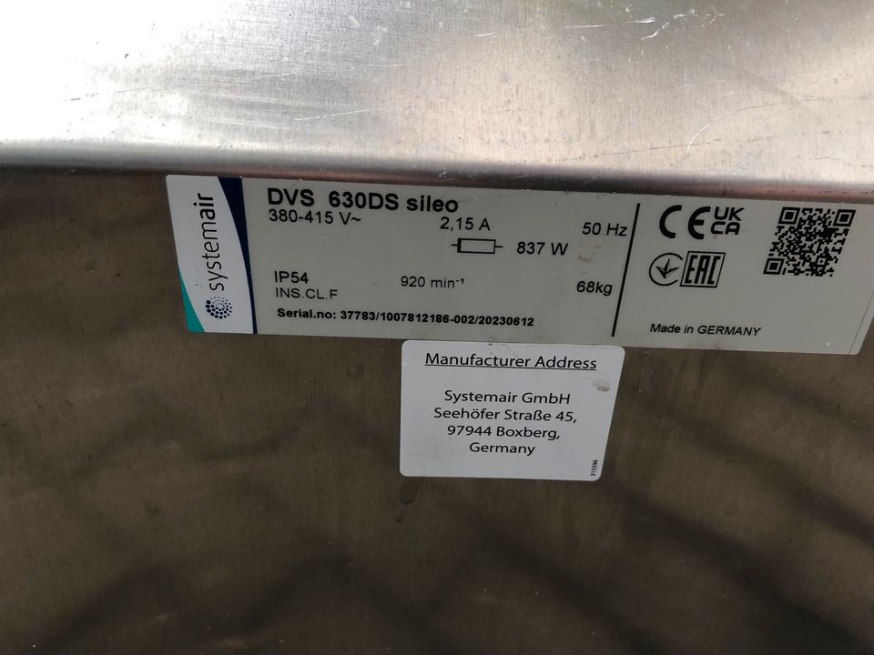 Systemair DVS 630D sileo Dachventilator in Hosenfeld