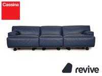 Cassina Fiandra Leder Dreisitzer Blau Sofa Couch Lindenthal - Köln Lövenich Vorschau