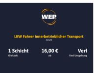 LKW Fahrer m/w/d innerbetrieblicher Warentransport gesucht Nordrhein-Westfalen - Verl Vorschau