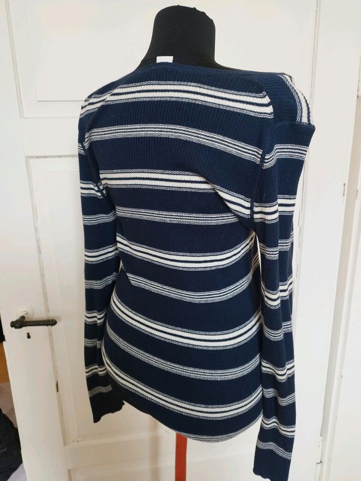 GAP Pullover Pulli marine weiß gestreift Streifen M 38 Strick in Pocking