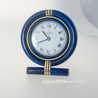 Cartier Quarz Wecker Vendome LC Ref. C 0216 Lapis-Lack Hessen - Limburg Vorschau