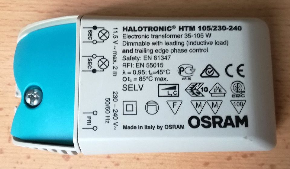 Osram Trafo Transformer Halotronic HTM 105/230-240 in Ansbach