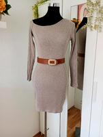 Damen Schulter freies Strickkleid Größe L Bershka Sachsen - Freiberg Vorschau