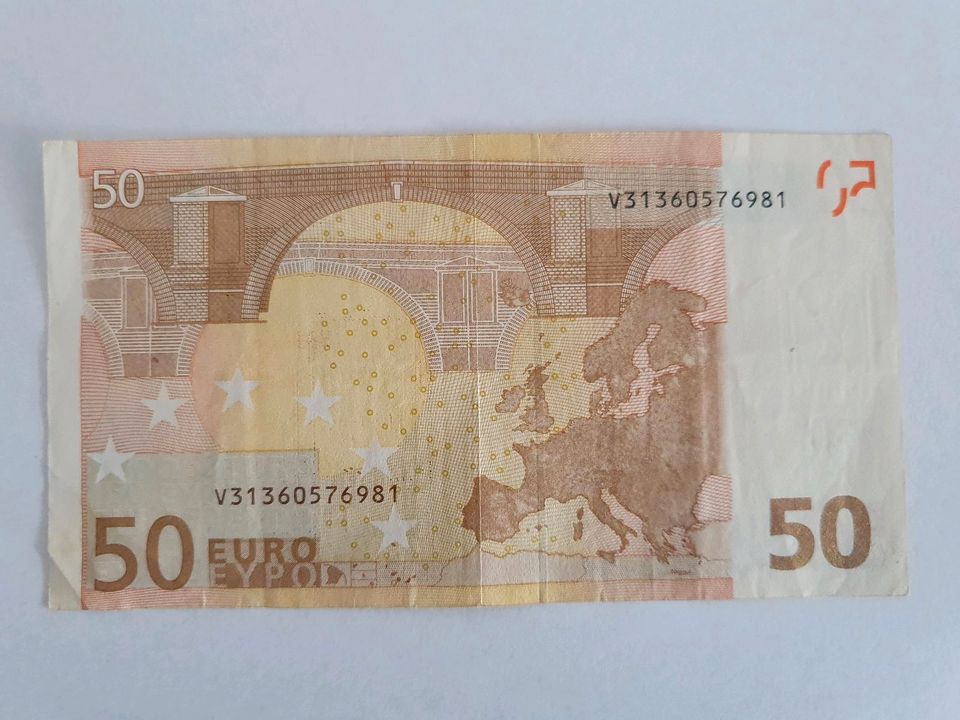 Banknote 50 Euro Schein 1. Serie 2002 • V • Spanien • Trichet in Hamburg