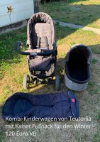 Kombi-Kinderwagen Teutonia mit Babywanne, Sportsitz und Fußsack Bayern - Rannungen Vorschau