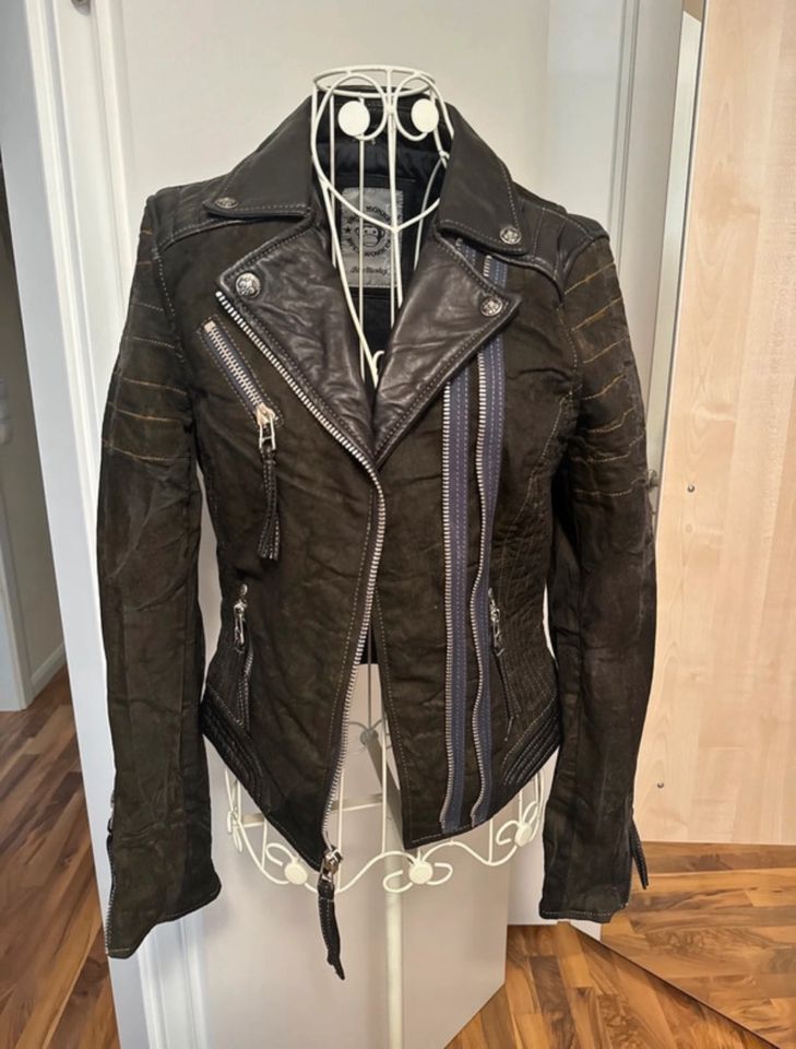 Jeans-Lederjacke in Pinneberg