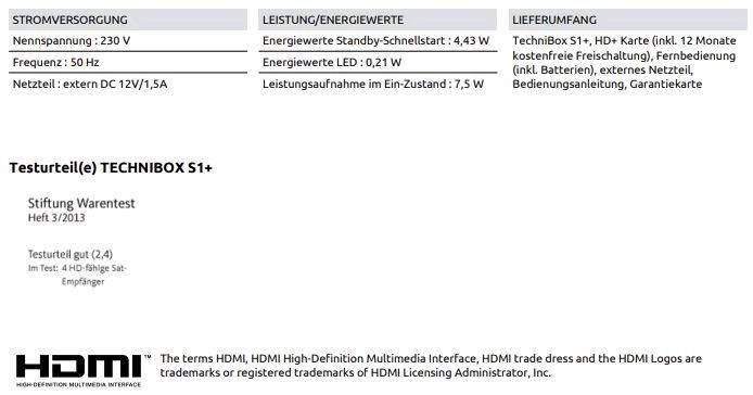 Technisat TechniBox S1 digitaler HDTV Satellitenreceiver in Burgebrach