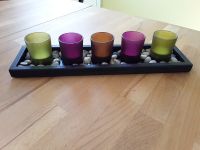 Teelichthalter Set Holzschale mit Teelichtgläsern & Kieselsteinen Saarland - Merzig Vorschau