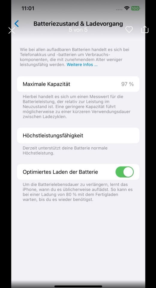 Iphone 10 / Iphone X 256 gb mit neuem Akku 97% in Köln