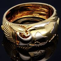 Wempe Markenschmuck Massives Armband Armreif in exklusivem Design mit "Globus und Segelschiff-Motiv" aus Bicolor Gold 18K / 750 Gelbgold und Weißgold TOPZUSTAND Berlin - Neukölln Vorschau