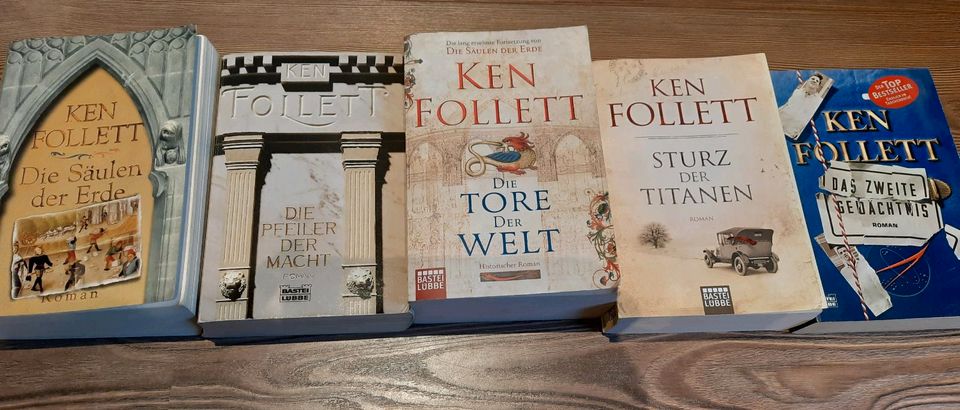 5 Bücher von Ken Follett in Glandorf