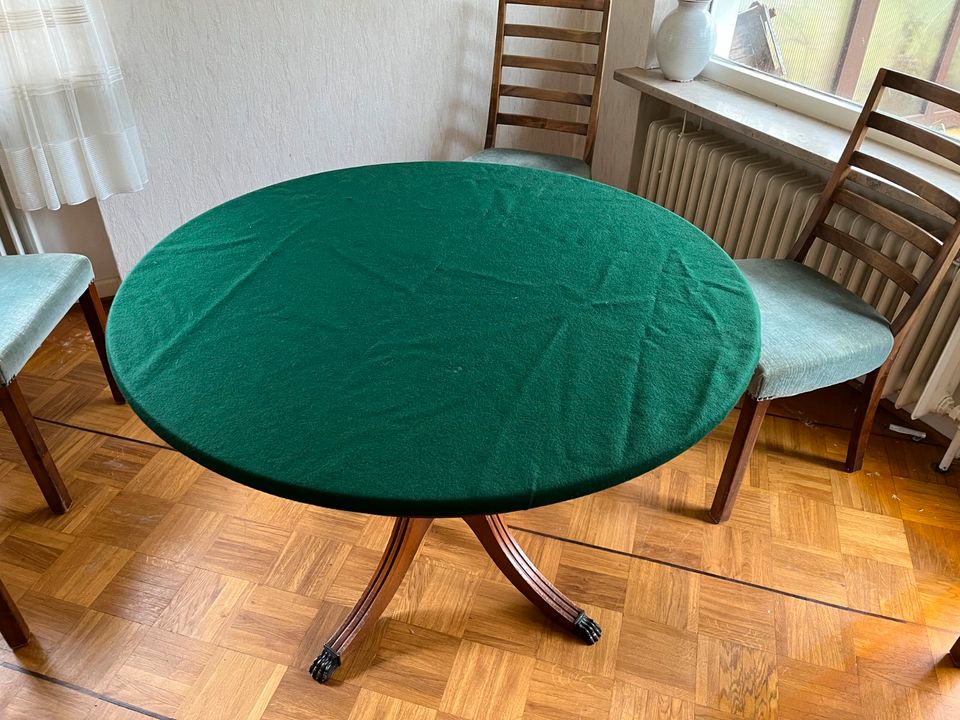 Original Mid Century Chippendale 60er Auszieh-Esstisch Holz in Lübeck