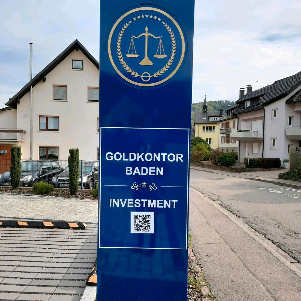 Anlagegold zertifiziert unter 2000 Euro. in Oberried