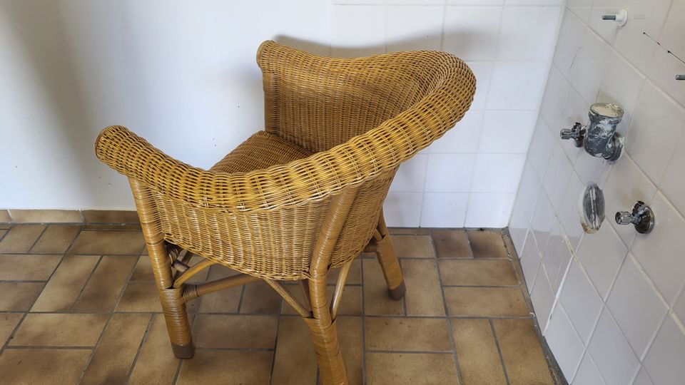 Rattan Sessel / Rattan Stuhl in Friedrichsthal