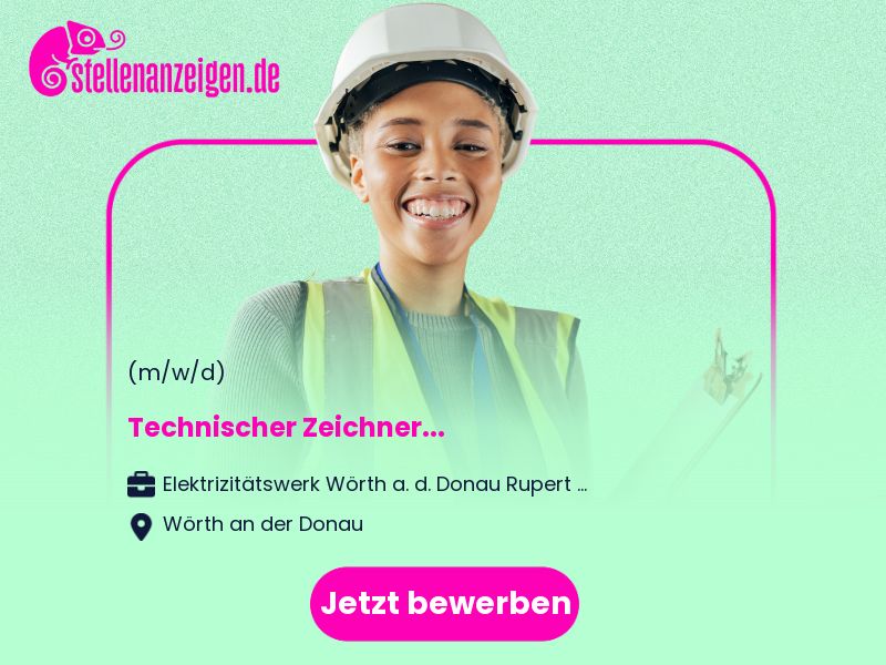 Technischer Zeichner (m/w/d) in Woerth an der Donau