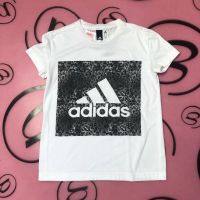 Adidas T-Shirt, weiß, Gr. 128, Logo groß Thüringen - Bad Salzungen Vorschau