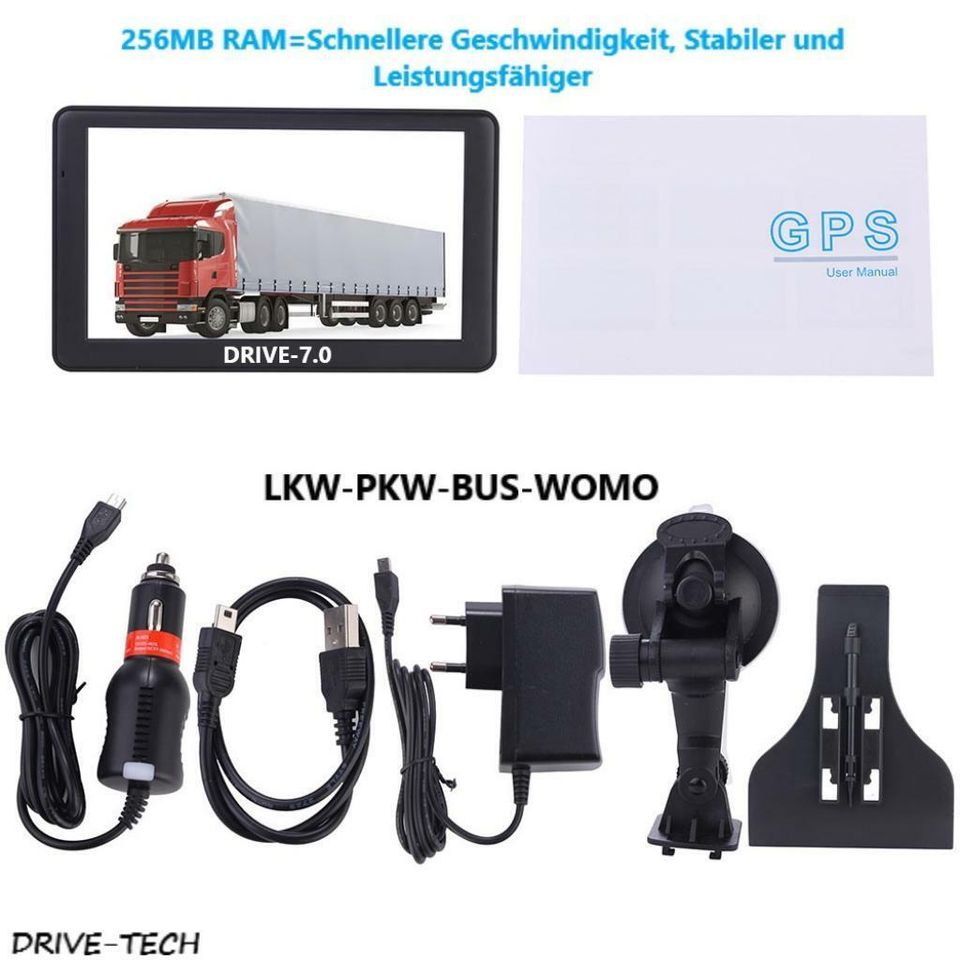 7" Navigationsgeräte Navi DRIVE-7.0 für PKW, LKW TRUCK BUS TAXI in Dortmund