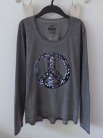 CRSM Carisma Pailetten Longsleeve Shirt Peace L 40 grau Top Altona - Hamburg Iserbrook Vorschau