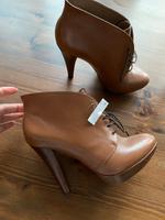 GEOX LEDER PLATEAU-STIEFELETTEN BRAUN/CAMEL GR 38 NEU M.ETIKETT Düsseldorf - Oberkassel Vorschau