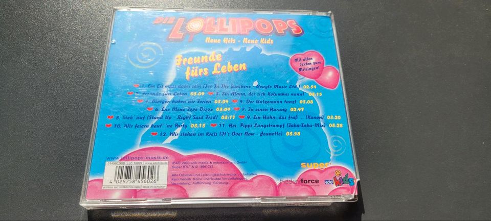 Die Lollipops 2x CD's ,,Wünsch dir was" , ,,Freunde fürs Leben" in Sande