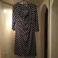 Polka-Dot Kleid mit Wasserfallkragen, 1x getragen Bayern - Weilheim Vorschau