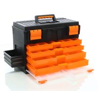 Werkzeugkiste Werkzeugkasten Werkzeugkoffer leer schwarz orange Hessen - Melsungen Vorschau