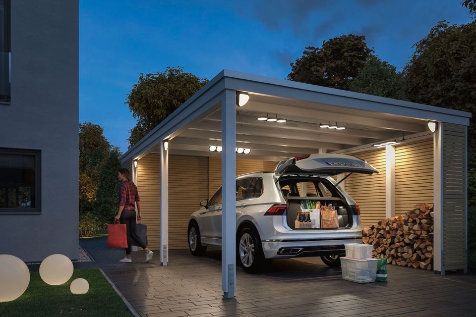 Paulmann Park + Light Carport Garage LED-Außenleuchte IP44 in Schwalmtal