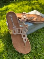 Marco Tozzi Rosa Glitzer Sandalette / wie neu ! Gr42 edel Niedersachsen - Osnabrück Vorschau