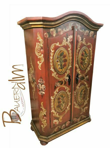 Bauernschrank Barockschrank Barockstil Bauernschrank rot 999€* in Fulda