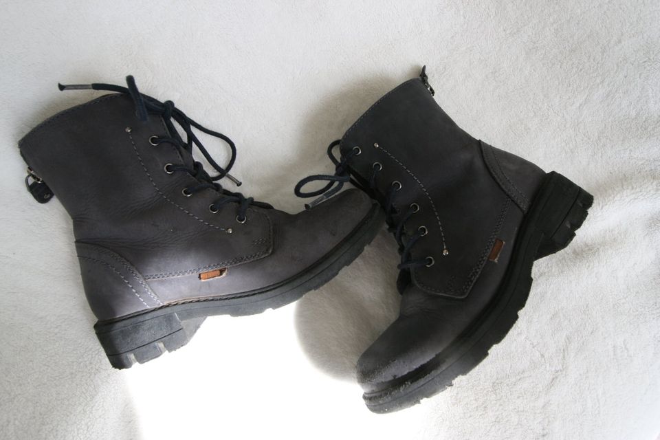 Bama Stiefel Boots Leder Gr.32 dunkelblau 21cm in Theismühlen