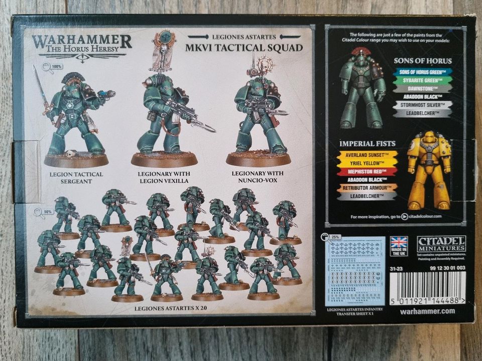 Warhammer 40k / The Horus Heresy MKVI Tactical Squad in Kirn