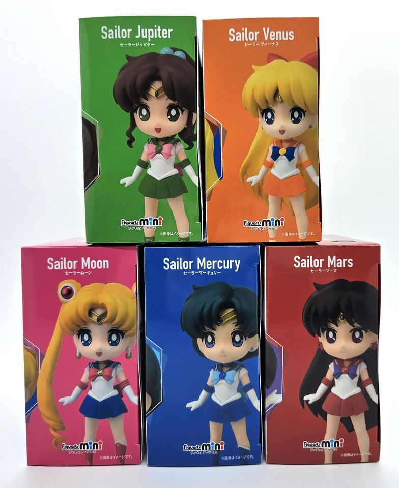 Sailor Moon Figuarts mini Anime Figuren Merkur Mars Venus Jupiter in Magdeburg